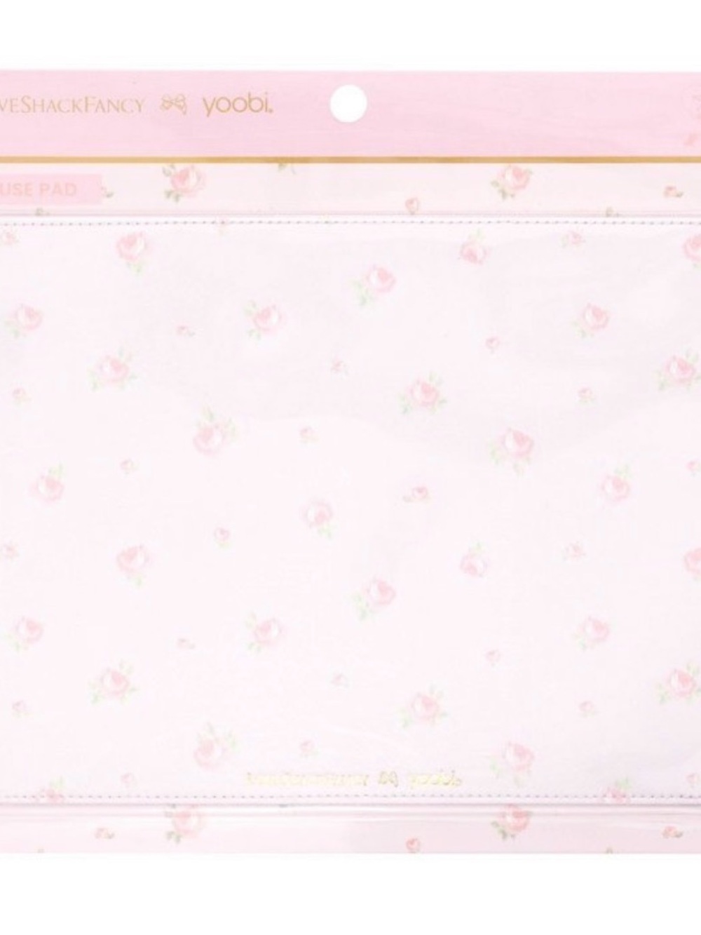 LoveShackFancy XTarget Yoobi Blooming Heirloom Mouse Pad Strawberry Macaroon